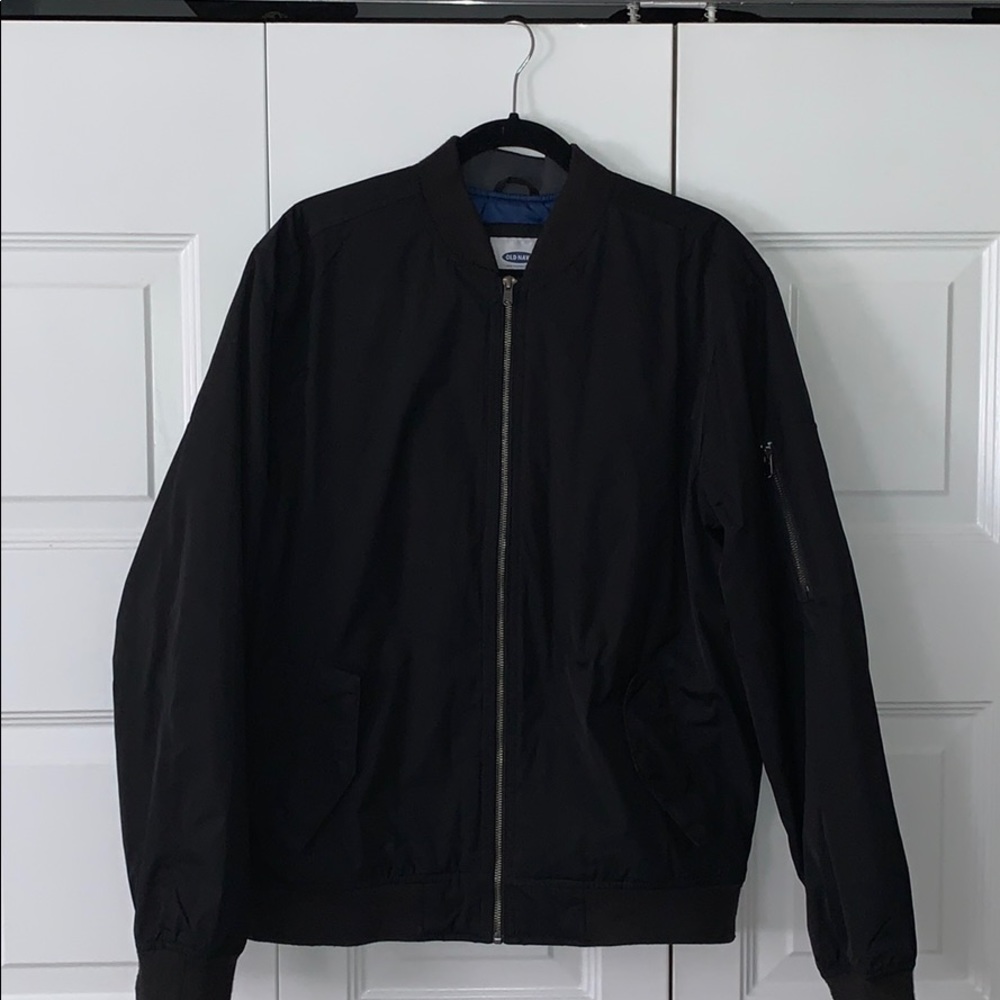 Old Navy black bomber jacket